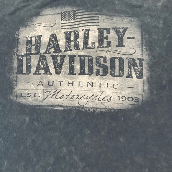 Harley-Davidson Long Sleeve Bulldog Smithfield NC Graphic Tee Size XL - Picture 7 of 12